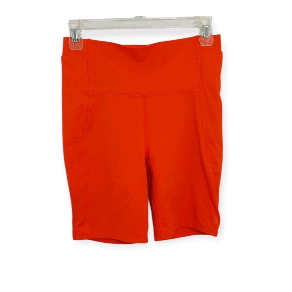 All In Motion Women's Size Small High Rise Bike Short Orange Scuplt UPF 50+ - Picture 3 of 10